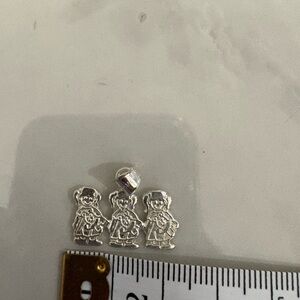 Silver 925 Mex Character 3 girls Charms